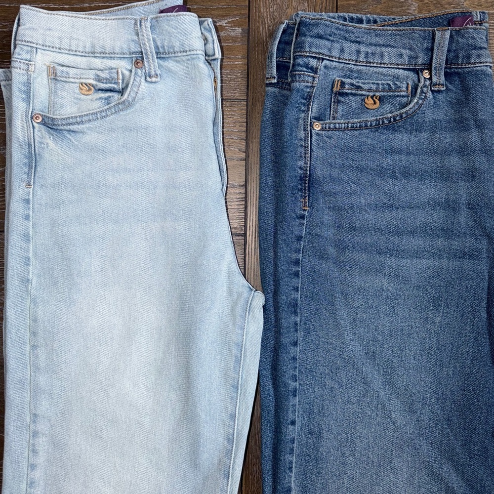 Gloria Vanderbilt Women's Straight Leg Jean  Set of 2 ( Size 4 )